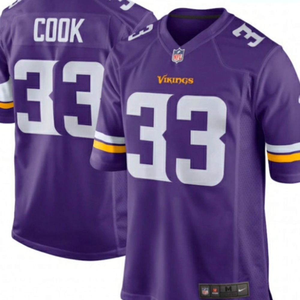 NWT Minnesota Vikings Dalvin Cook #33 NFL Purple Game Jersey